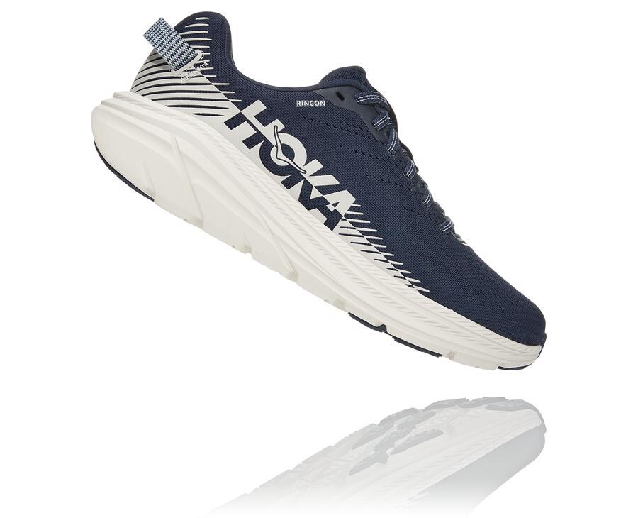 Hoka One One Running Shoes Mens Navy/White - Rincon 2 - 41283BKEN